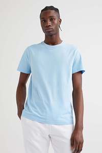 Camisetas de cuello redondo para hombre Camiseta lisa de alta calidad para hombre Camisetas a granel impresas personalizadas Camiseta lisa en blanco para hombre Logotipo impreso - Product Image 6