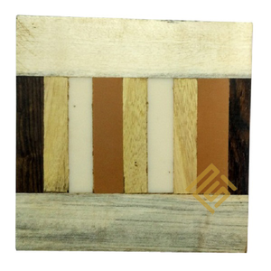 Corne Os Forme Carrée Bois Et Résine En Bois Boisson Coaster Tasse Bois Coaster Décor À La Maison De Haute Qualité Top Vente Conception Unique - Product Image 5