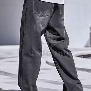 Jeans baggy pour hommes grandes tailles, pantalons pour usage extérieur, vêtements de sport pour hommes, jeans 100% coton - Product Image 2