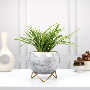 2025 nouveauté métal planteur jardin décoratif fleur Vases planteur argent plaqué laque enduit métal planteur jardin fournitures - Product Image 3