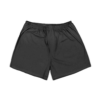 Shorts de sport décontractés pour hommes en polyester respirant à séchage rapide, tissu doux, taille élastique, avec poches, pour l'entraînement et le fitness (vente en gros)