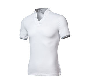 OEM Custom Logo Men's Polo Shirts <b>Short</b> <b>Sleeve</b> T-shirt Dress Shirt for Men 100% Cotton Stand <b>up</b> Collar Plus Size - Product Image 5