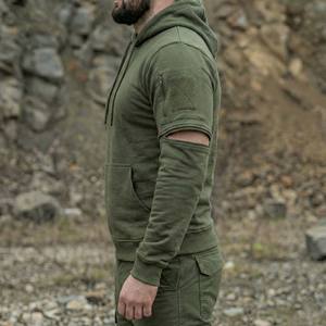 Survêtement cargo tactique vintage imprimé en coton épais délavé à l'acide, personnalisé OEM, pour hommes, avec manches détachables, vente en gros - Product Image 5