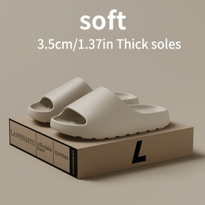 Unisex Lightweight Home <strong>Shower</strong> <strong>Slides</strong> Minimalist Solid Color Soft Sole Beach <strong>Slides</strong> for Summer Breathable and Anti-Slip - Product Image 5