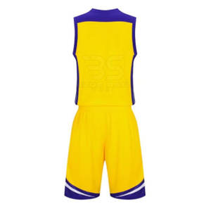 Dernier modèle d'uniforme de basket-ball Meilleur prix 100% polyester OEM Maillots de basket-ball respirants avec logo personnalisé Uniforme pour hommes - Product Image 3
