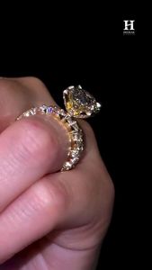 Luxury Massive Oval Cut Lab Grown Diamond Engagement <b>Ring</b> Heavy Cluster Side Stone Statement <b>Cocktail</b> <b>Ring</b> - Product Image 5