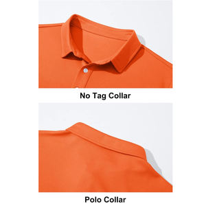 Camisetas de Manga Larga de Algodón Transpirable para Hombre, Estilo Casual con Botones, Color Naranja, con Bolsillo, Venta al por Mayor, Personalizadas - Product Image 4