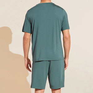 Short Pyjama <b>Set</b> for <b>Men</b> High Quality Breathable And Comfortable Sleep Shorts <b>Sets</b> Custom <b>Pajamas</b> Oversized Two Piece <b>Set</b> - Product Image 2