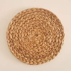 Prix bon marché napperons ovales en jacinthe d'eau décoration de table tissage à la main napperon naturel du Vietnam - Product Image 3