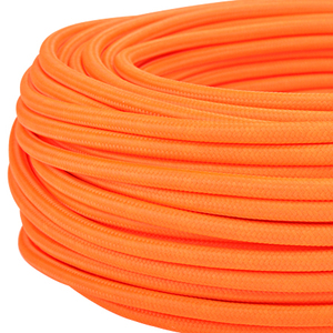Cable textil cable de tela 3x0,75 mm² neón naranja por metro - Product Image 1
