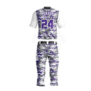 Nouveau modèle séchage rapide respirant hommes poids léger Baseball uniforme 100% Polyester Baseball uniforme pour les jeunes - Product Image 3