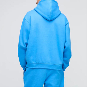 <b>Men's</b> 2025 Heavyweight Unisex Hoodies High Quality 100% Cotton Custom Embroidery Oversized Logo Plain Dyed Streetwear for Winter - Product Image 2