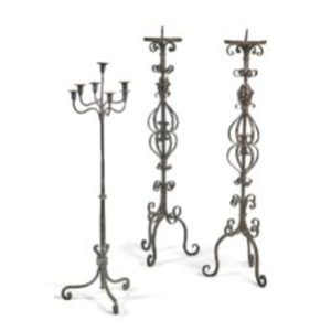 Unique Design Creative Art Metal Candelabra Brown Color Rustic Design Wedding Centerpiece Tabletop Decoration Candlestick Holder - Product Image 1