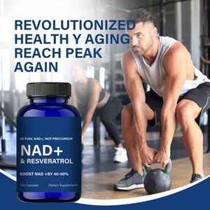 Capsules d'acide hyaluronique Resvératrol Trans OEM/ODM NAD + 500mg suppléments anti-âge pour adultes certifiés Halal/casher TOP Grade 60 - Product Image 4