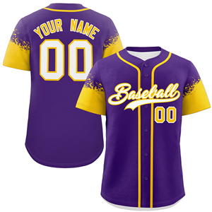 Conjunto de uniforme de béisbol degradado personalizado venta al por mayor de malla transpirable ropa deportiva Jersey botón camisas de equipo en blanco Opción de talla grande - Product Image 1