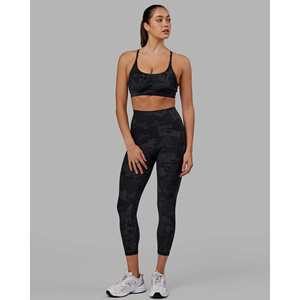 Fusion Ultra High-Rise 7/8 <b>Legging</b> with <b>Pockets</b>-Black Camo One Size Winter Warm Patterned - Product Image 3