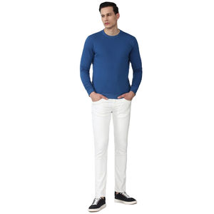 Venta al por mayor de alta calidad hombres 100% algodón pulóver sudadera cuello redondo con sólido térmico invierno temporada hombres sudadera - Product Image 1