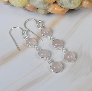 ต่างหูตะขอเกี่ยวควอตซ์ธรรมชาติงานแฮนด์เมดดีไซน์ใหม่925สเตอร์ลิงเงินผู้หญิงเครื่องประดับราคาโรงงาน - Product Image 3