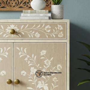 ตู้เก็บดอกไม้ฝังกระดูกสีเบจหรูหราเป็นที่ต้องการมากที่สุดสำหรับตกแต่งห้องนอนและห้องนั่งเล่น - Product Image 5