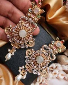 Pakistani <b>Jhumka</b> <b>Earrings</b> Top Trendy Quality For Women Wedding Latest Designs Premium Quality For Sale - Product Image 6