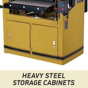 Ponceuse à tambour de 25 pouces avec moteur 5 HP 230V 1Ph DDS-225 pour armoires à outils - Product Image 2