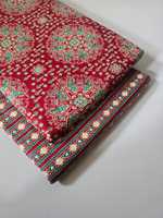 Tissu en coton peigné imprimé 6060 |   Largeur de 44 pouces |   Lot de 5 mètres de haut + 5 mètres de bas |   Costume de cérémonie doux et respirant