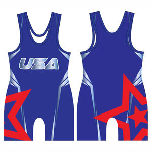 Combinaison de lutte à sublimation personnalisée pour hommes et jeunes, équipement de compétition professionnel, haute performance, séchage rapide, respirant, fermeture à pression, extensible - Product Image 3