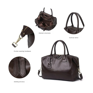 กระเป๋าแฟชั่นผู้หญิงหนัง PU, กระเป๋าใส่เสื้อผ้ากระเป๋าเดินทางแบบพกพาพับได้ความจุมาก - Product Image 4