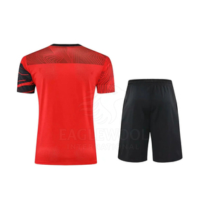Nuevo Diseño Conjuntos de Uniformes de Tenis para Hombre Adulto Manga Corta 100% Poliéster Transpirable Logotipo Frontal Alta Calidad - Product Image 2