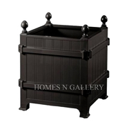 Nouvelle arrivée de luxe Design moderne décoration de jardin grande jardinières carrées de fleurs et de plantes avec finition Antique en inde