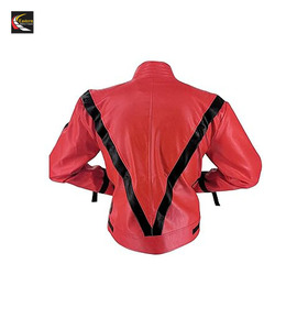 Veste en cuir rouge en gros pour adultes et enfants célèbrent le festival robe production en vrac vestes en cuir rouge - Product Image 4
