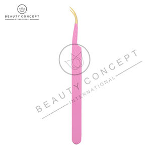 Meilleures ventes Pince à épiler rose personnalisée en acier inoxydable faite à la main Respectueux de l'environnement par Beauty Concept - Product Image 5