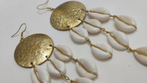Natural White Cowry <b>Shell</b> Earrings Handmade Boho <b>Jewelry</b> for Women Eco-Friendly Wholesale - Product Image 4