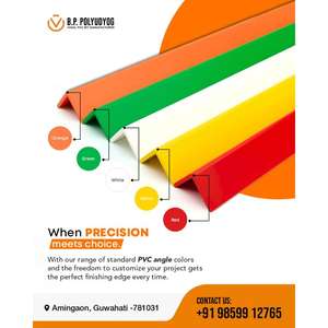 High Grade Orange PVC L Angle Extruded Profile with 25mm Size for Electrical Furniture and Construction Use for Worldwide Export - Product Image 3