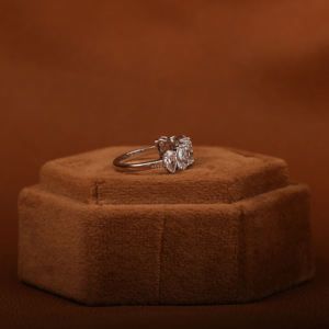 Alliance certifiée en or blanc 14 carats avec 1.9 TCW poire taille diamant cultivé en laboratoire style classique cadeau d'anniversaire pour les filles - Product Image 5