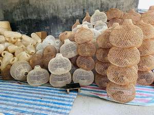 Lámpara colgante de ratán de bambú tejida hecha a mano Natural de alta calidad para decoración de habitación lámpara colgante de ratán - Product Image 5