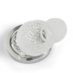 Carafe en verre transparent moderne, design cristal, 24 cm, objet décoratif - Product Image 4