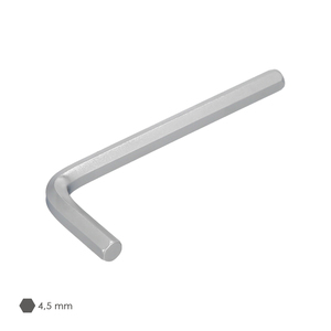 Chiave a brugola professionale standard in acciaio al cromo vanadio da 4,5 mm. - Product Image 3