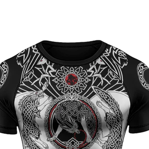 OEM Rash Guard MMA unisexe à manches longues, respirant, logo personnalisé sublimé, imprimé, UPF50+, séchage rapide, tissu polyester/nylon - Product Image 6