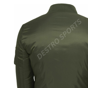 Blouson d'aviateur en cuir de mouton en peau de mouton pour hommes fabriqué sur mesure Design à la mode avec logo personnalisé - Product Image 6