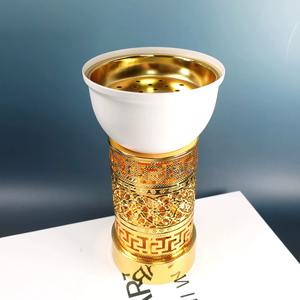 Quemador de incienso árabe de estilo Dubái ecológico de alta calidad, Metal hueco para fiestas navideñas, uso aromático Bakhoor Home Hotel - Product Image 6