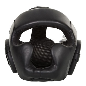 Protector de cabeza de cuero de vaca 2024 de alta calidad, casco de entrenamiento de boxeo profesional - Product Image 1