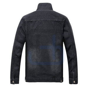 Chaqueta de Mezclilla para Hombre con Logotipo Personalizado de Alta Calidad, Precio Bajo, Talla Grande, Estilo Urbano, Cuello Alto, Tela de Lona, 100% Algodón - Product Image 2