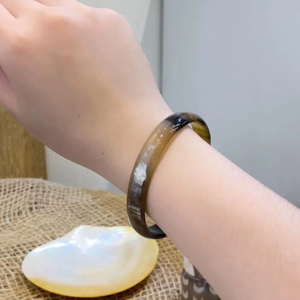 Brazaletes de Cuerno de Búfalo Natural, Joyería Artesanal de Cuerno de Búfalo - Product Image 1