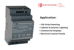 แหล่งจ่ายไฟแบบราง DIN 12V 5A 54W ปรับแรงดันได้ สำหรับไฟ LED  แปลงไฟ 110V 220V AC เป็น DC สำหรับไฟ LED Strip - Product Image 2