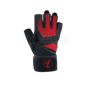2024 haute qualité hommes couleur unie gants d'entraînement cuir de sécurité pour l'haltérophilie sport Fitness porter - Product Image 4