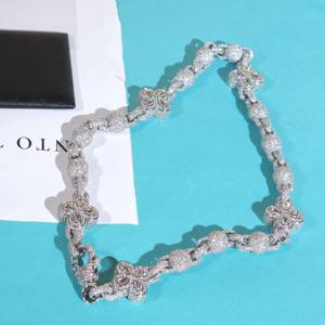 Certified VVS Pear And Round <b>Moissanite</b> Diamond Iced Out Hip Hop Ball <b>Chain</b> For Rappers Everyday Wear Bling Pendant Necklace - Product Image 3