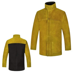 Nouveau design, logo personnalisé, confortable, sûr, peau de buffle, meilleure veste de soudage, vêtements de travail de toutes tailles - Product Image 5