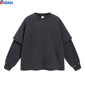 Nueva Sudadera con Capucha de Doble Capa Desgastada Unisex, Sudadera de Manga Larga Vintage de Gran Tamaño, Sudadera de Forro Polar Cálida de Invierno Personalizada para Hombre - Product Image 4