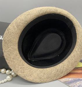 Custom Fashionable and Attractive Faux <b>Jute</b> <b>Fabric</b> Blank No Button Baseball Cap Tennis Hat - Product Image 5